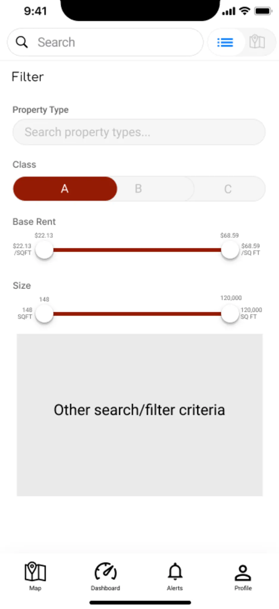 Full-page search iteration